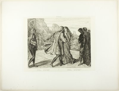 O My Fair Warrior!, deska 5 (akt 2, scéna 1) z Othella od Théodore Chassériau