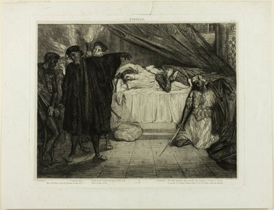 O sparťanský pes, talíř patnáct od Othella od Théodore Chassériau