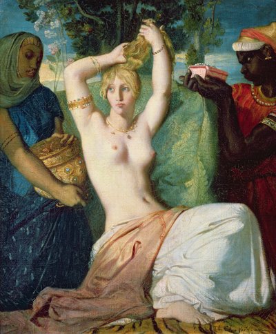 Toaleta Ester, 1841 od Théodore Chassériau
