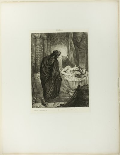 Přesto She Must Die, talíř jedenáct od Othella od Théodore Chassériau