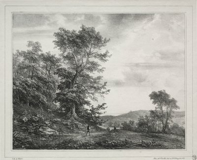 Krajina s figurami, 1817. od Jean Antoine Theodore Gudin