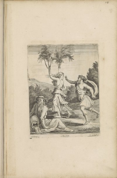 Apollo v Daphne od Théodorus van Kessel