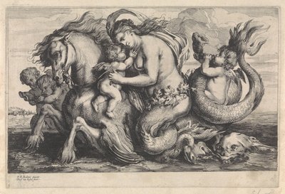 Triumf Galatea Mytologické postavy (název série) od Théodorus van Kessel