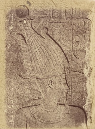 Detail sochy (profil hlavy), Karnak od Théodule Devéria
