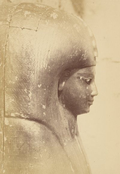 Detail sarkofágu královny Aah-Hotep (profil) od Théodule Devéria