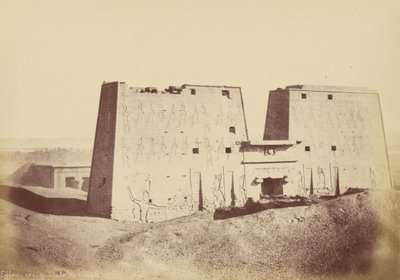 Přehled chrámu Edfu od Théodule Devéria