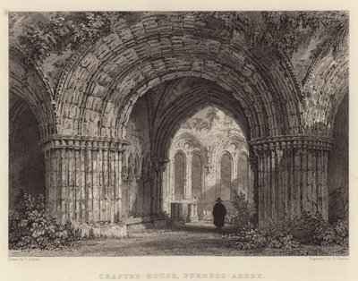 Kapitula, Furness Abbey (rytina) od Thomas (after) Allom
