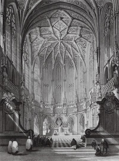 Kostel svatého Jakuba, Liege (rytina) od Thomas (after) Allom