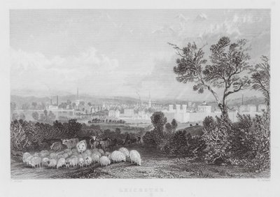 Leicester (rytina) od Thomas (after) Allom