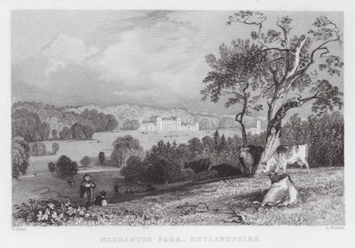 Normanton Park, Rutlandshire (rytina) od Thomas (after) Allom
