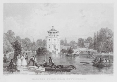 Radford Folly, poblíž Nottinghamu (rytina) od Thomas (after) Allom