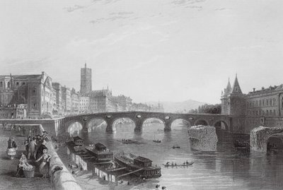 Toulouský most (rytina) od Thomas (after) Allom
