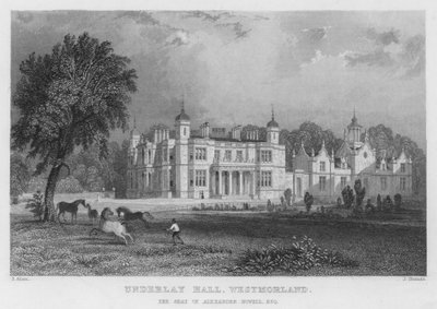 Underlay Hall, Westmorland, sídlo Alexandra Nowella (rytina) od Thomas (after) Allom