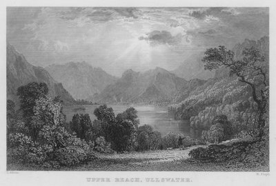 Horní dosah, Ullswater (rytina) od Thomas (after) Allom