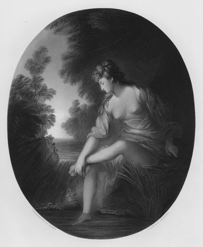 Musidora, z obrázku v galerii Vernon (rytina) od Thomas (after) Gainsborough