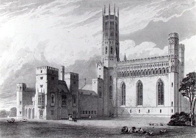 Fonthill Abbey z jihovýchodu, z 