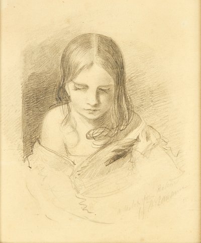 Sketch From Nature, Said To Be Ines Fletcher (tužka) od Thomas (after) Lawrence