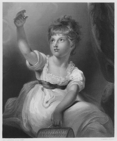 Princezna Charlotte, z obrázku v královské sbírce (rytina) od Thomas (after) Lawrence