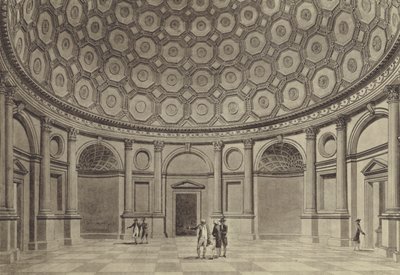 Brokers’ Exchange, Rotunda sira Roberta Taylora, Bank of England (litho) od Thomas (after) Malton