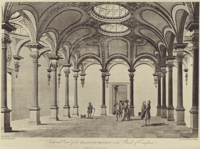 Převodní kancelář sira Roberta Taylora, Bank of England od Thomas (after) Malton