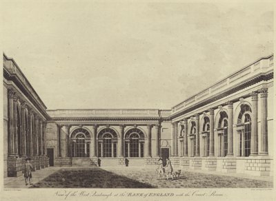 Garden Court, Bank of England od Thomas (after) Malton