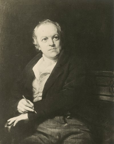 William Blake , anglický básník a umělec (litho) od Thomas (after) Phillips