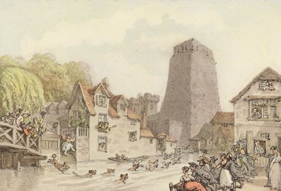 Lov na kachnu (barevné lito) od Thomas (after) Rowlandson