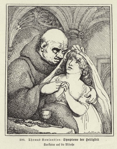 Symptomy svatosti (litografie) od Thomas (after) Rowlandson