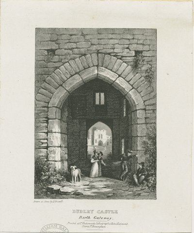 Dudley Castle - North Gateway: rytina a [?19. století] (tisk) od Thomas (after) Underwood