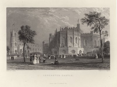 Hrad Lancaster od Thomas Allom
