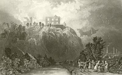 Nottinghamský hrad od Thomas Allom