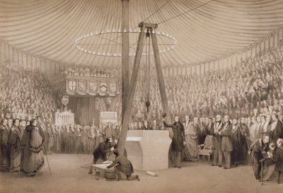 Princ Albert položil první kámen nové královské burzy v Londýně 17. ledna 1842 od Thomas Allom