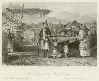 Trest Tcha nebo Cangue od Thomas Allom