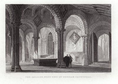 Galilea na západním konci durhamské katedrály od Thomas Allom