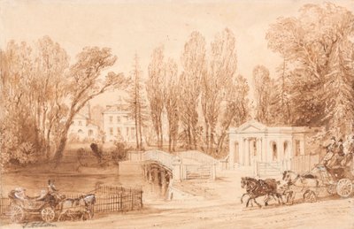 Thorncroft, poblíž Leatherhead od Thomas Allom