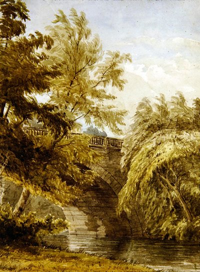 Krajina (akvarel na papíře) od Thomas Baker