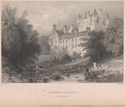 Hrad Cawdor, Narnshire (vyd. G. Virtue); strana 59 (první díl) od Thomas Barber