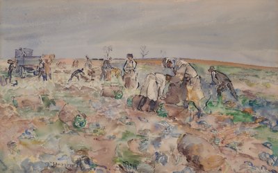 Na bramborovém poli od Thomas Barclay Hennell