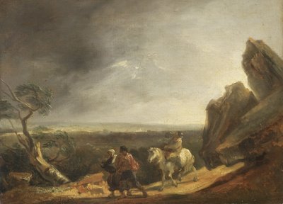 Bouře (olej na plátně) od Thomas Barker of Bath