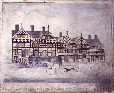 Hanging Ditch, Manchester, 1819 (pero a inkoust a pero na papíře) od Thomas Barritt