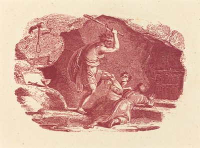 Scéna vraždy od Thomas Bewick