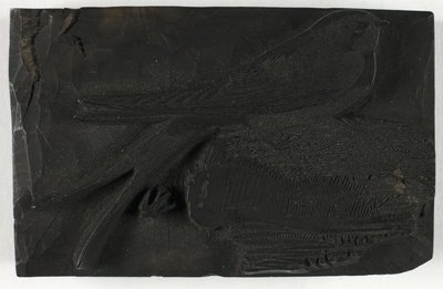 Woodblock pro The Swallow, z Historie britských ptáků od Thomas Bewick