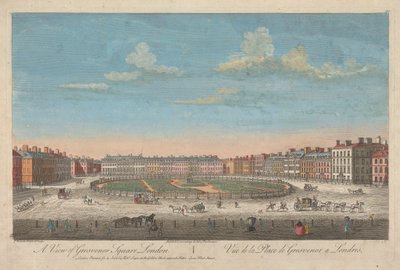 Pohled na Grosvenor Square, Londýn od Thomas Bowles