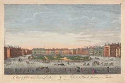 Pohled na Grosvenor Square, Londýn od Thomas Bowles