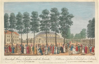 Ranelagh House & Gardens s rotundou v době jubilejního plesu od Thomas Bowles