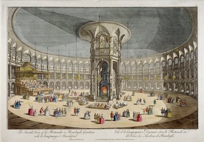 Rotunda v Ranelagh Gardens, Chelsea, Londýn, c1750 od Thomas Bowles