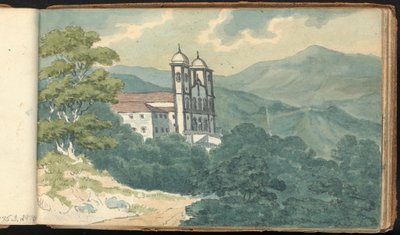 Album studií krajiny a postavy: Vila v horách od Thomas Bradshaw