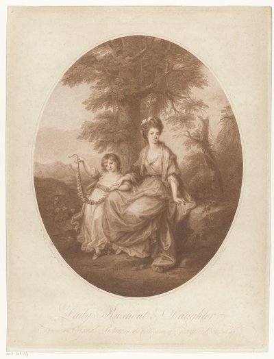 Portrét lady Rebeccy Northwickové a její dcery Anne Rushoutové Lady Rushout & Daughter (název na objektu) od Thomas Burke