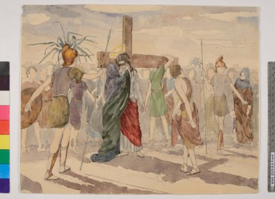 Veronika utírá Ježíšovu tvář od Thomas Burke