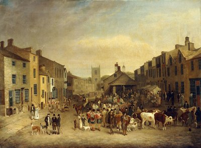 Skipton Fair z roku 1830 od Thomas Burras